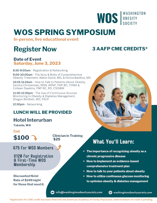 Washington Obesity Society Spring Symposium